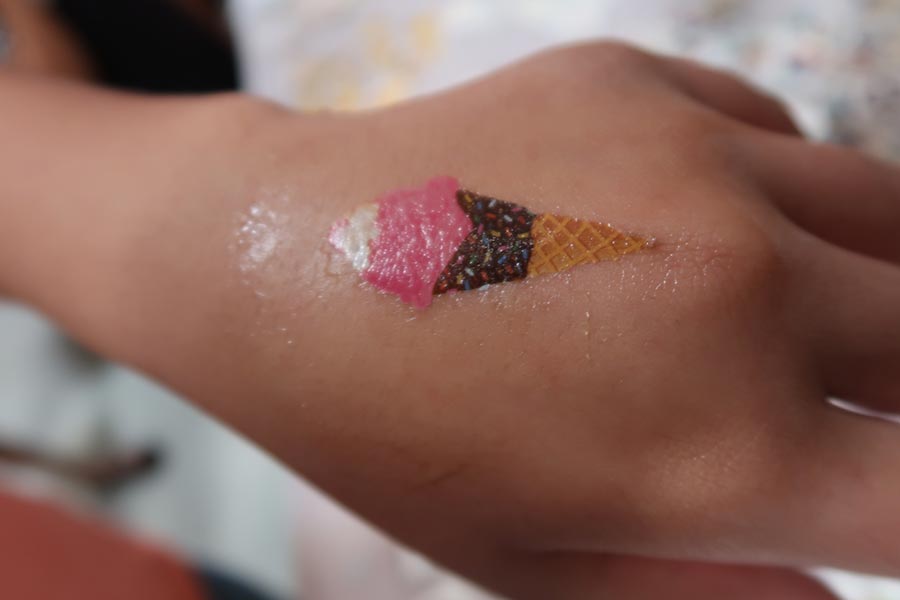 Ice cream stamp at Kids Safety Expo