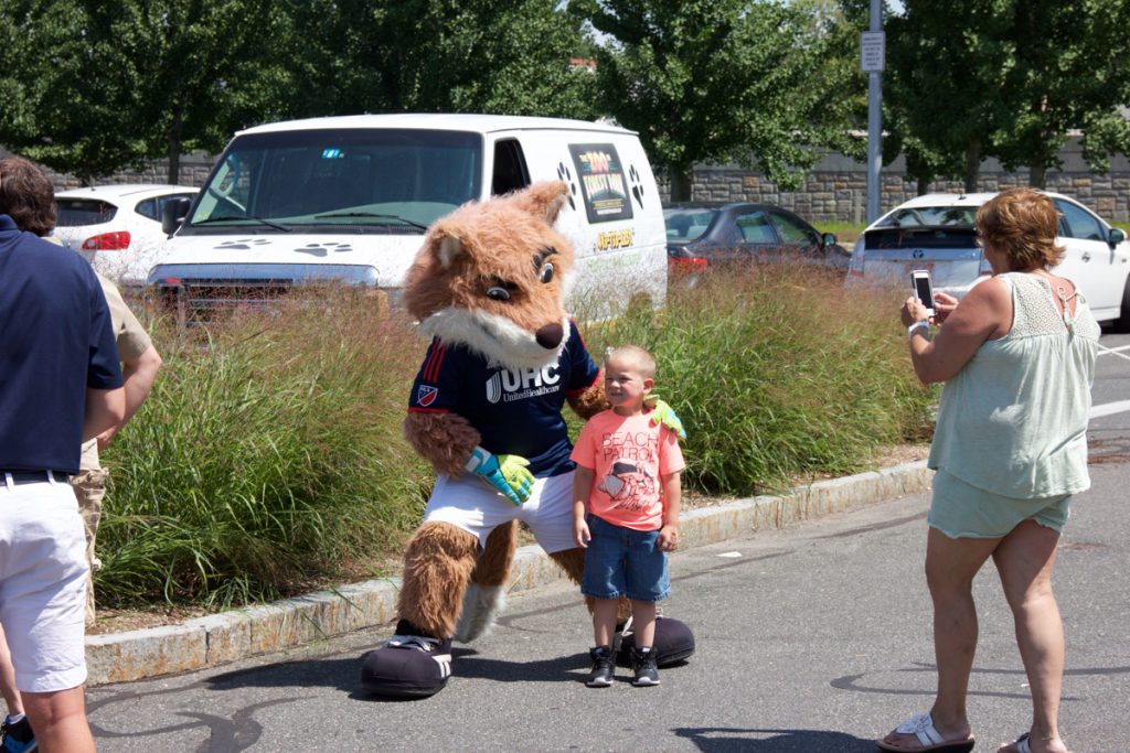 United Healthcare fox at Kids Safety Expo