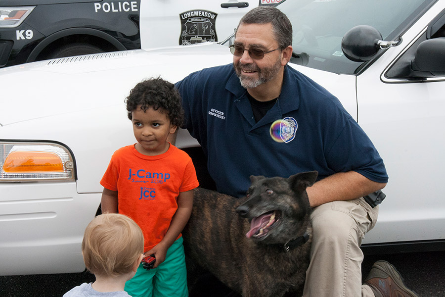 Police K9 and kids at Kids Safety Expo 2018