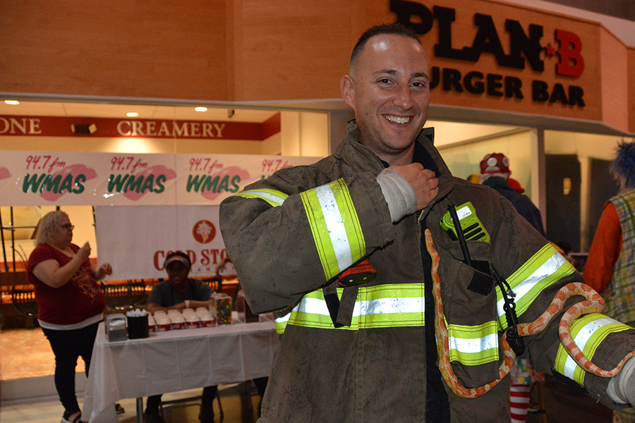 Fireman at Kids Safety Expo 2018