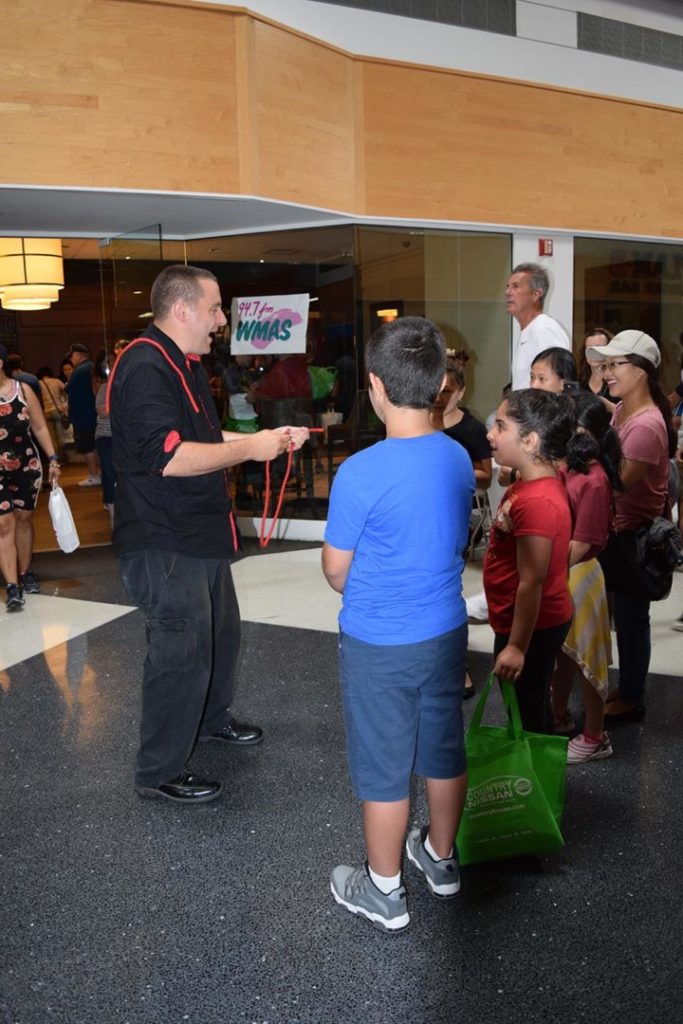 Magician at Kids Safety Expo