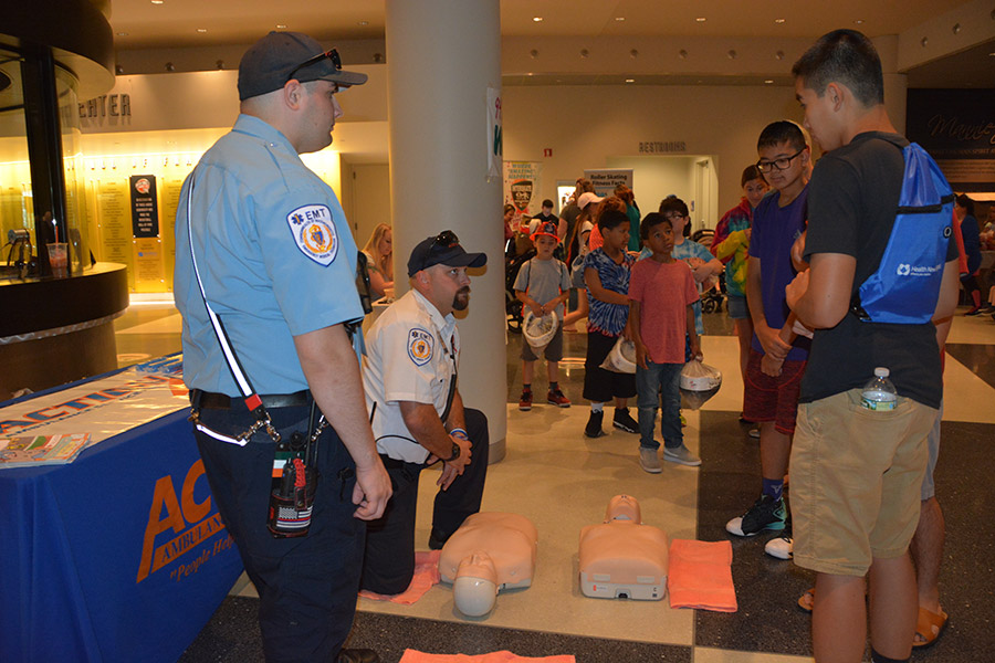 CPR demonstration at Kids Safety Expo 2018